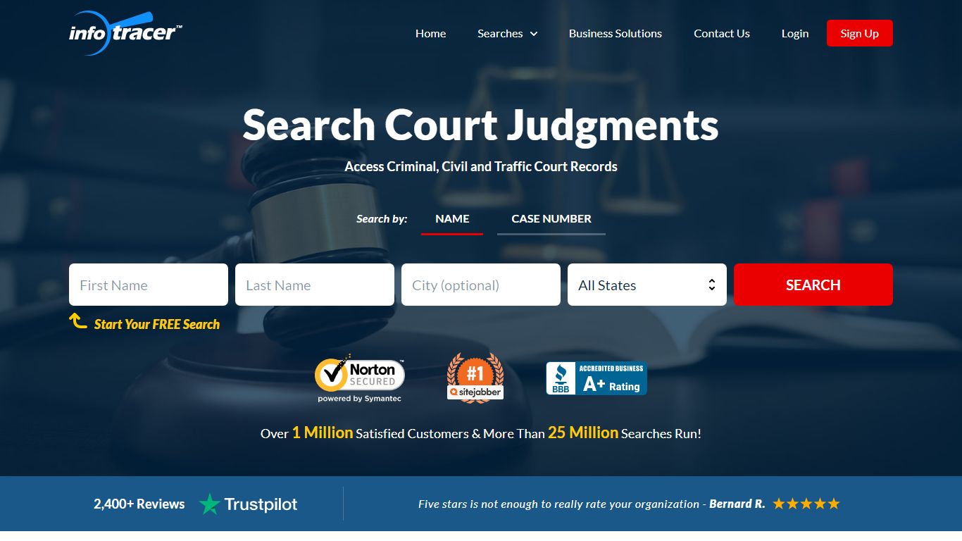 Search Court Judgments | By Name or Case# | InfoTracer